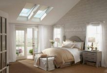 مدل اتاق خواب های زیبا با نورگیر