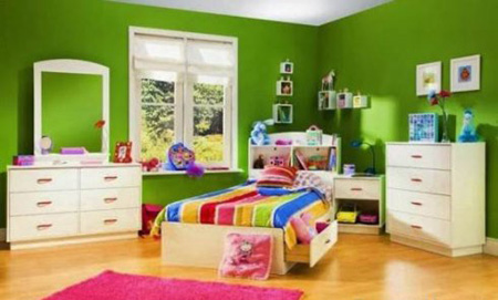 انتخاب رنگ اتاق دخترها, بهترین رنگ اتاق کودکان