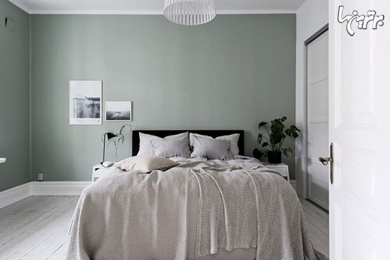 اتاق خواب های جذاب به رنگ خاکستری و سفید